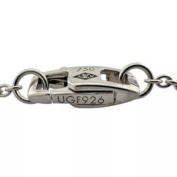 LOUIS VUITTON Necklace K18 white gold Pink sapphire Pandantif Ann Platt used - Picture 8 of 8